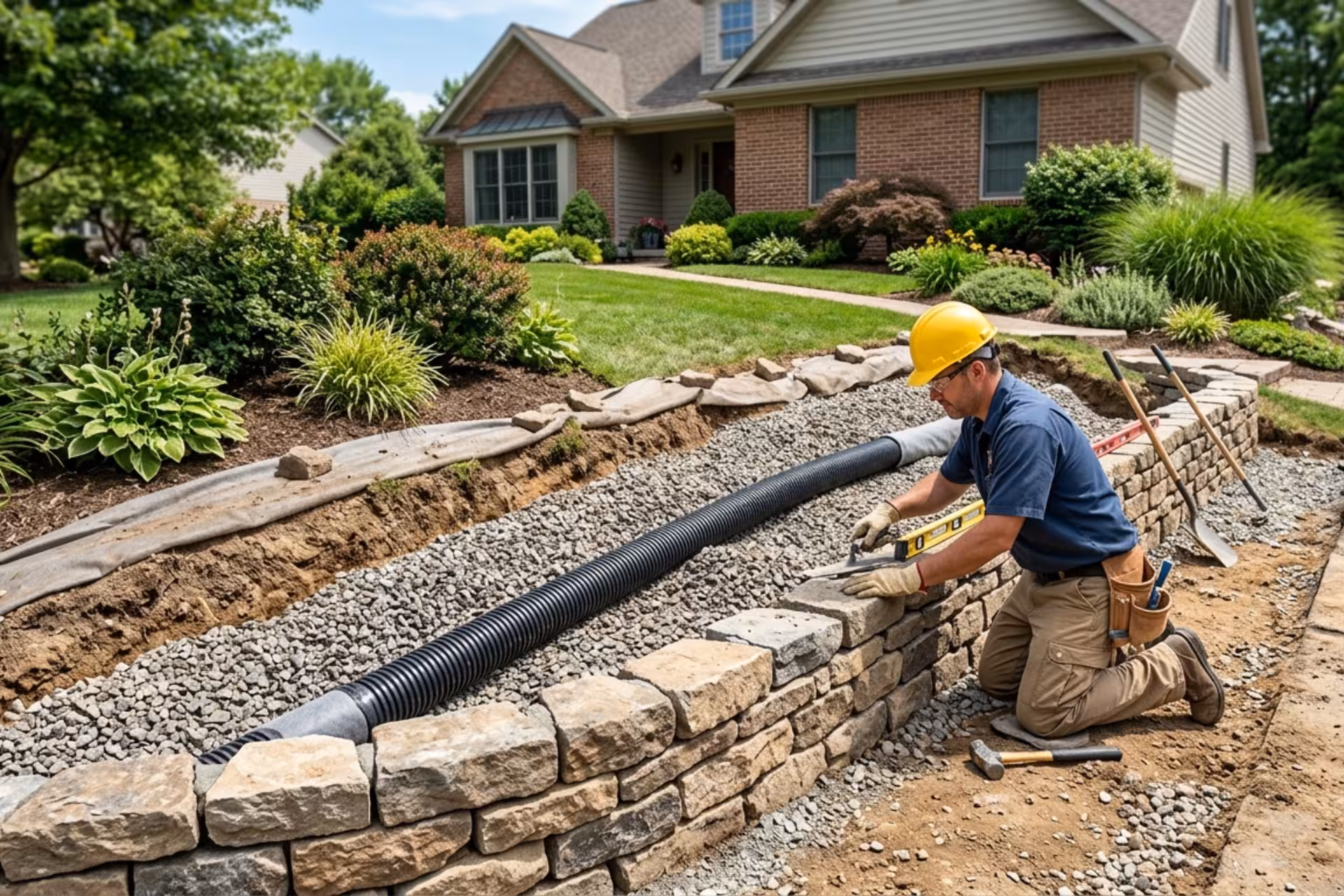 Retaining Wall Repair and Installation_ Drainage Makes the Difference