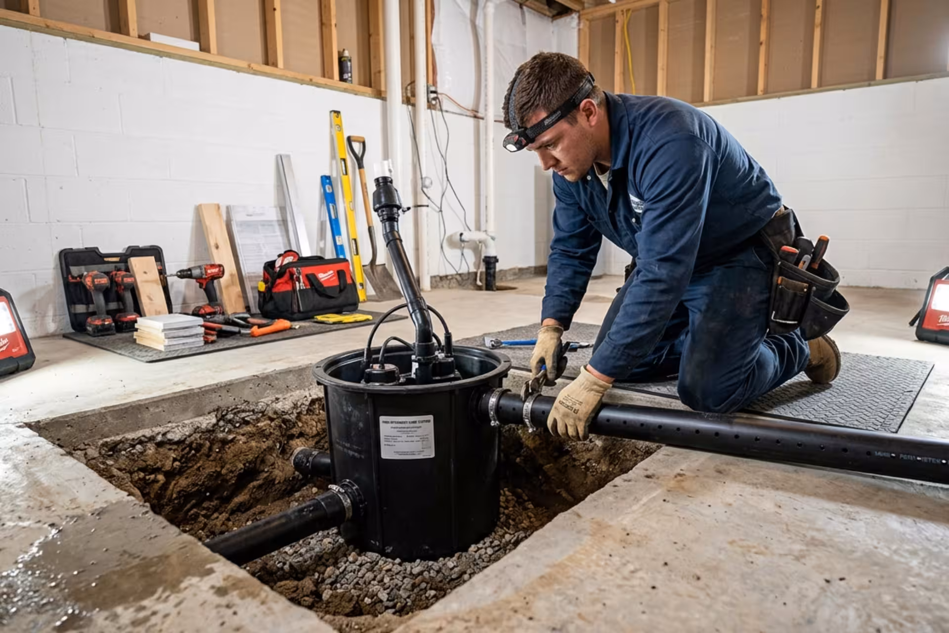 Sump Pump Installation Contractors in New York - Optane Masonry and Home Improvements