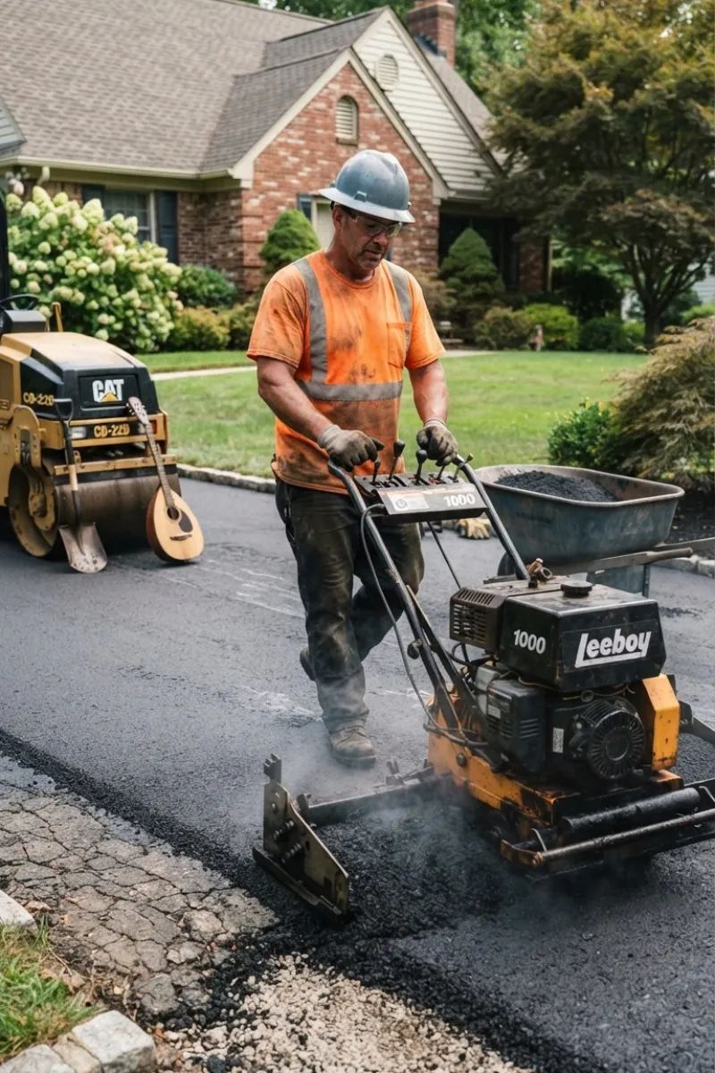 Asphalt Driveway Resurfacing in New Jersey by Optane Masonry & Home Improvements