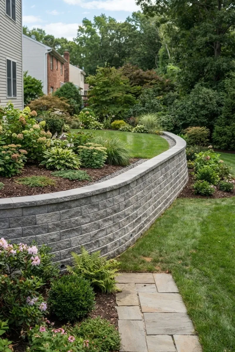 Concrete Block Retaining Wall Services in Elizabeth New Jersey
