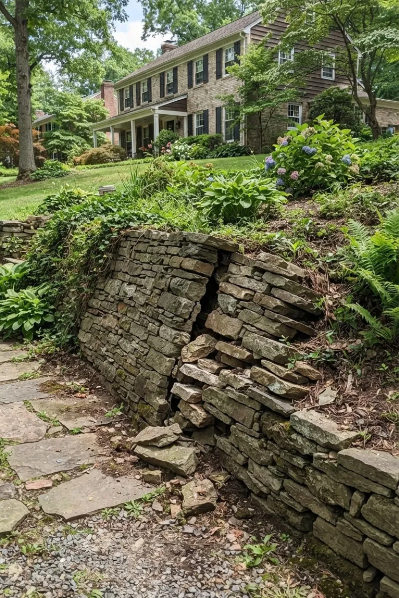 Leaning or Cracked Retaining Walls Repair in New Jersey