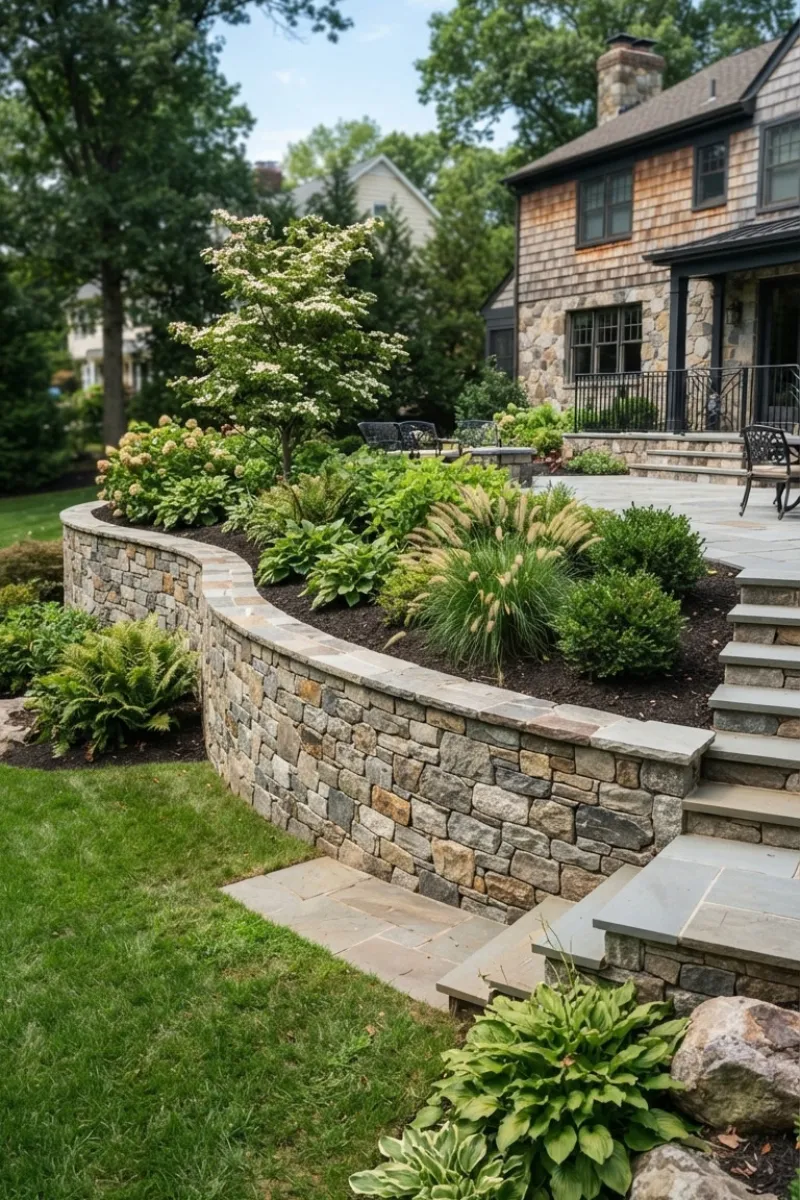 Natural Stone Retaining Wall Services in Elizabeth New Jersey