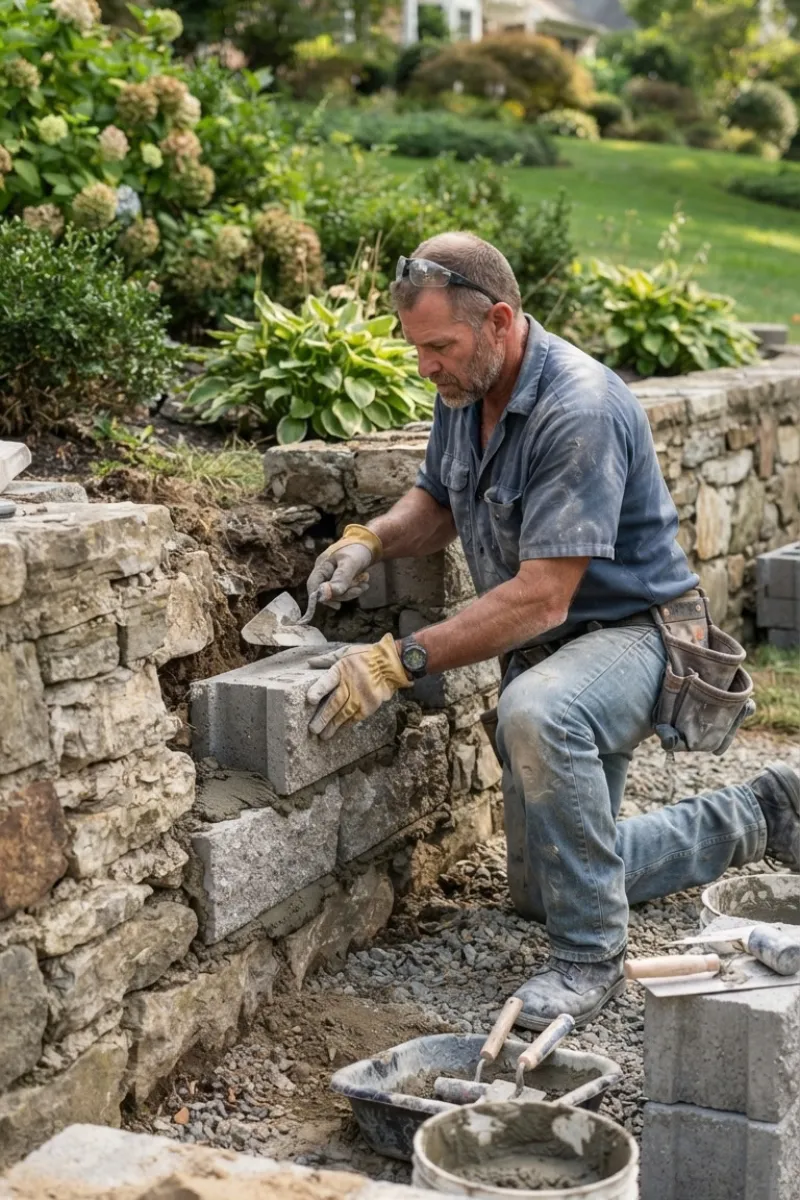 Partial Retaining Wall Rebuilding in New Jersey and New York