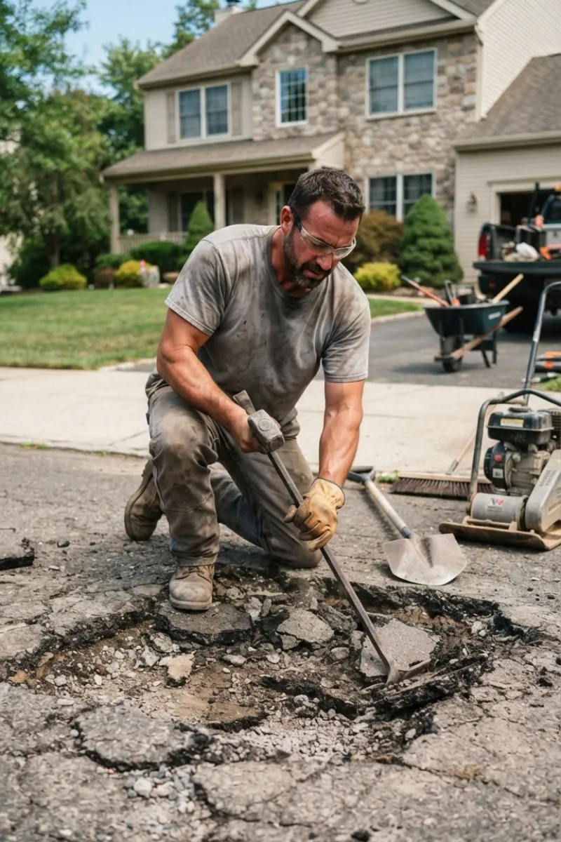Potholes Driveway Repairs in Elizabeth New Jersey