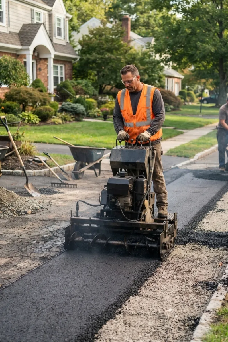 Residential Asphalt Driveway Paving in Elizabeth New Jersey