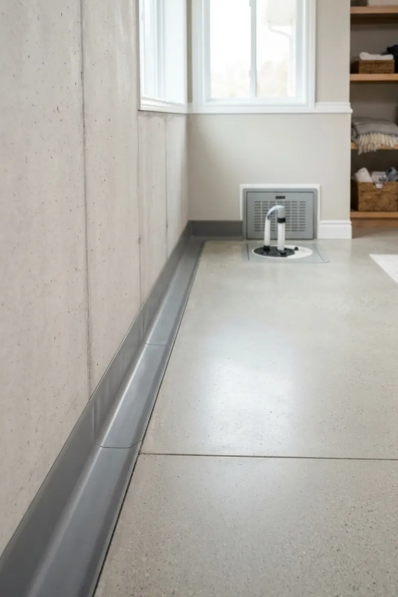 Basement Perimeter Drainage System in New Jersey