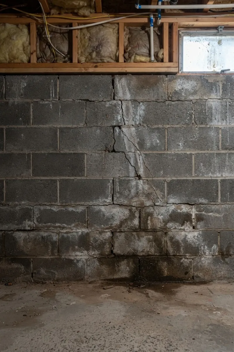 Cracks in Basement Wall in New Jersey