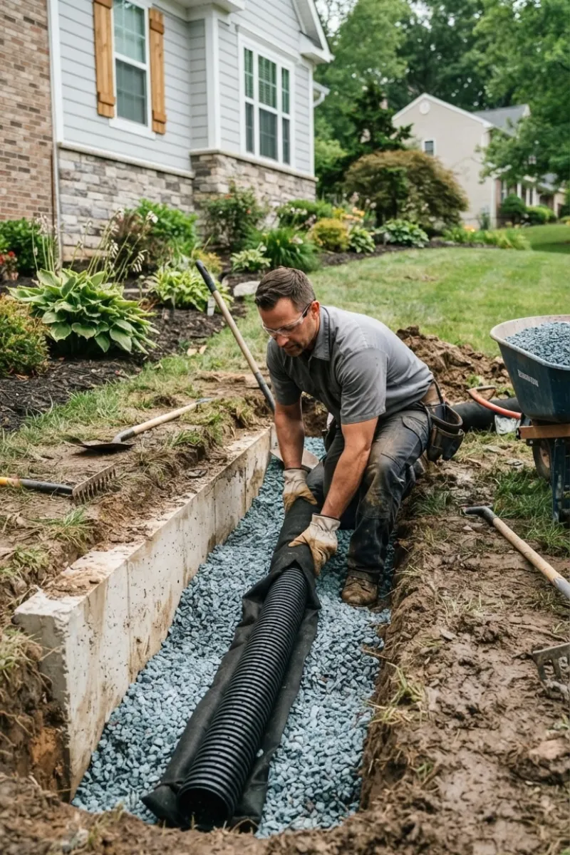 Exterior Water Interception System in Elizabeth NJ