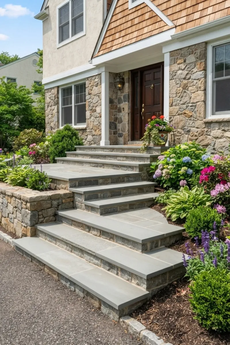 Finished Stone Steps in New Jersey