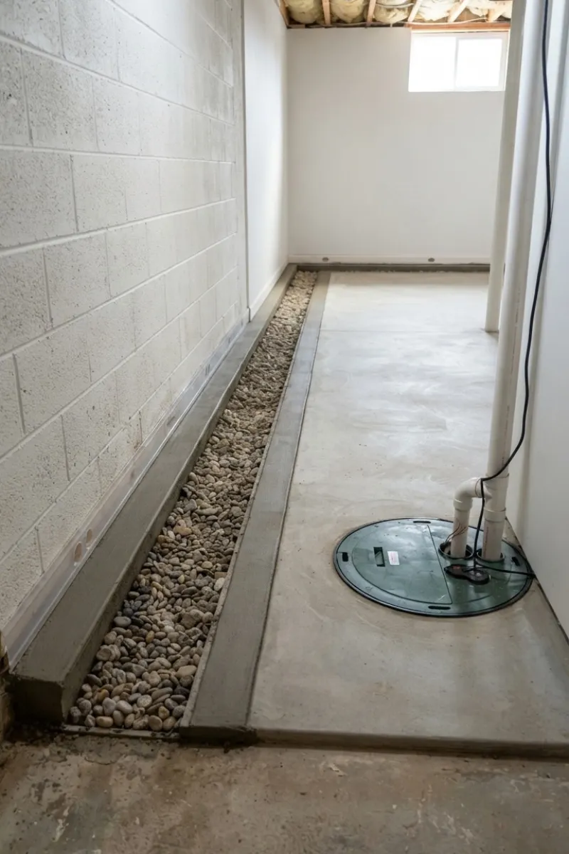 Interior French Drain Services in New Jersey