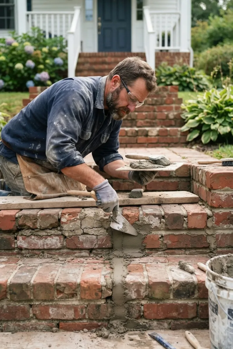 Repointing Steps Joints in New Jersey